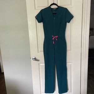 Figs Forrest Green Jumpsuit Size XXS